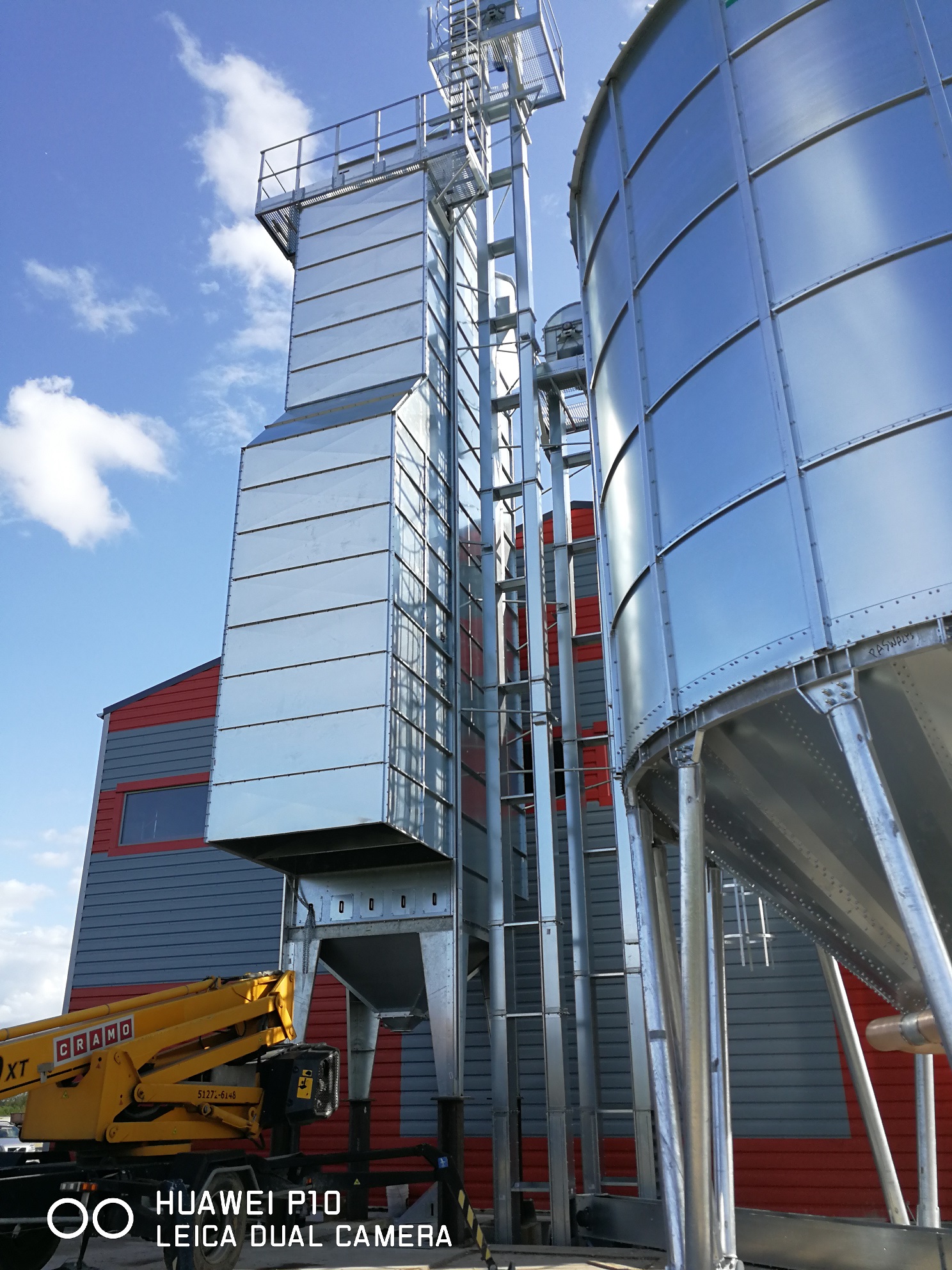 Grūdų džiovinimo bokštai statyba