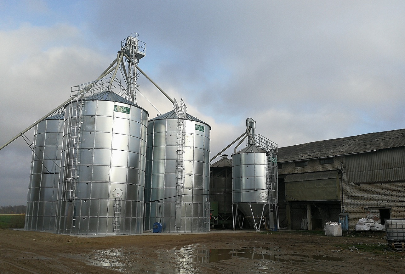 Grūdų saugojimo ir džiovinimo bokštai