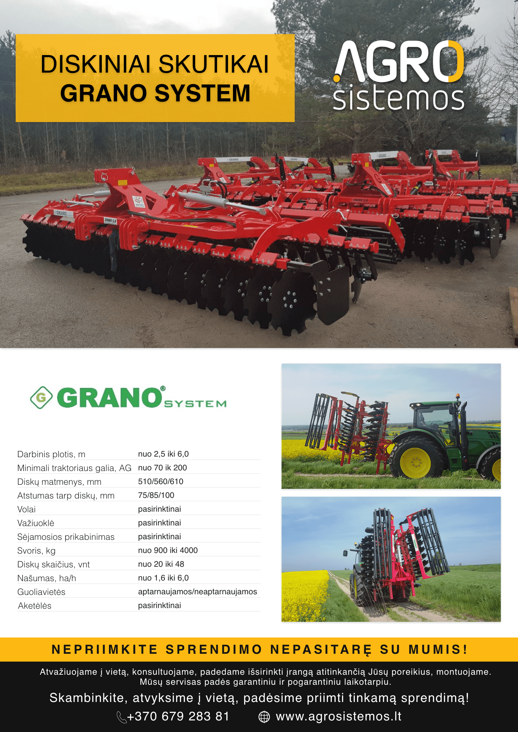 Diskiniai skutikai Grano System