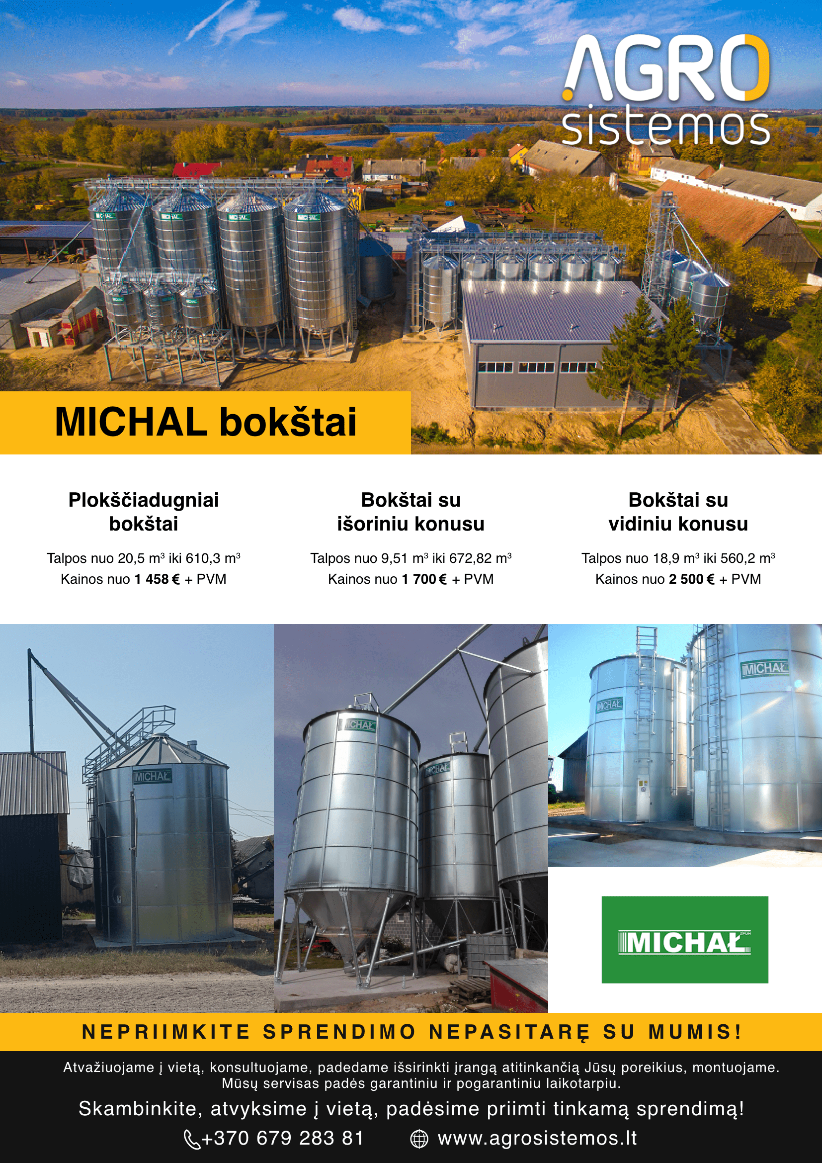 Michal grudu sandeliavimo bokstai