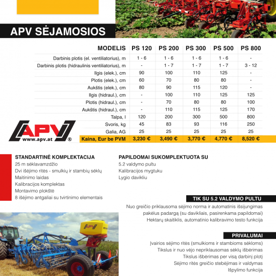APV sėjamosios