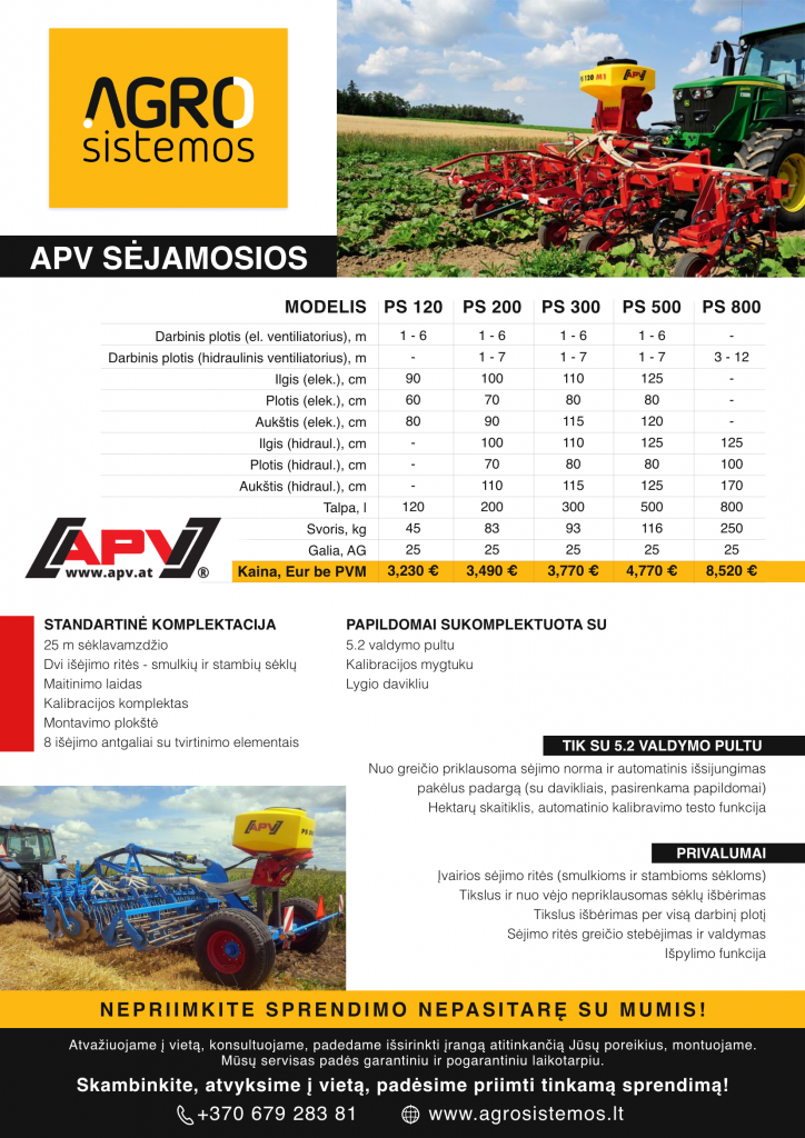 APV sėjamosios